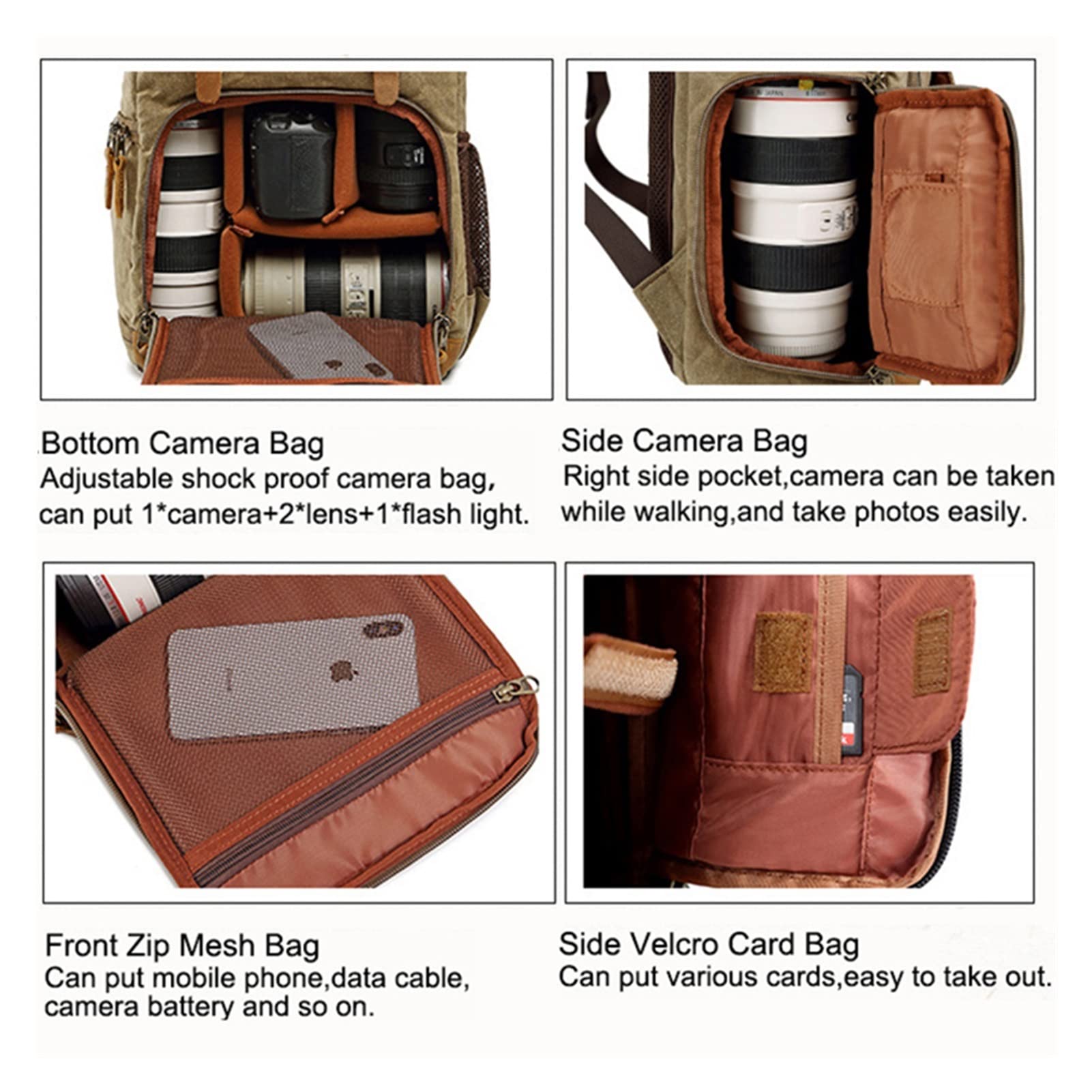 Porta Cellulare Tracolla Zaino Sling Bag Uomo VARLIVOO - Tracolla Crossbody In Tela, Multiuso Per Viaggi E Sport Tracolla Uomo - Foto 6