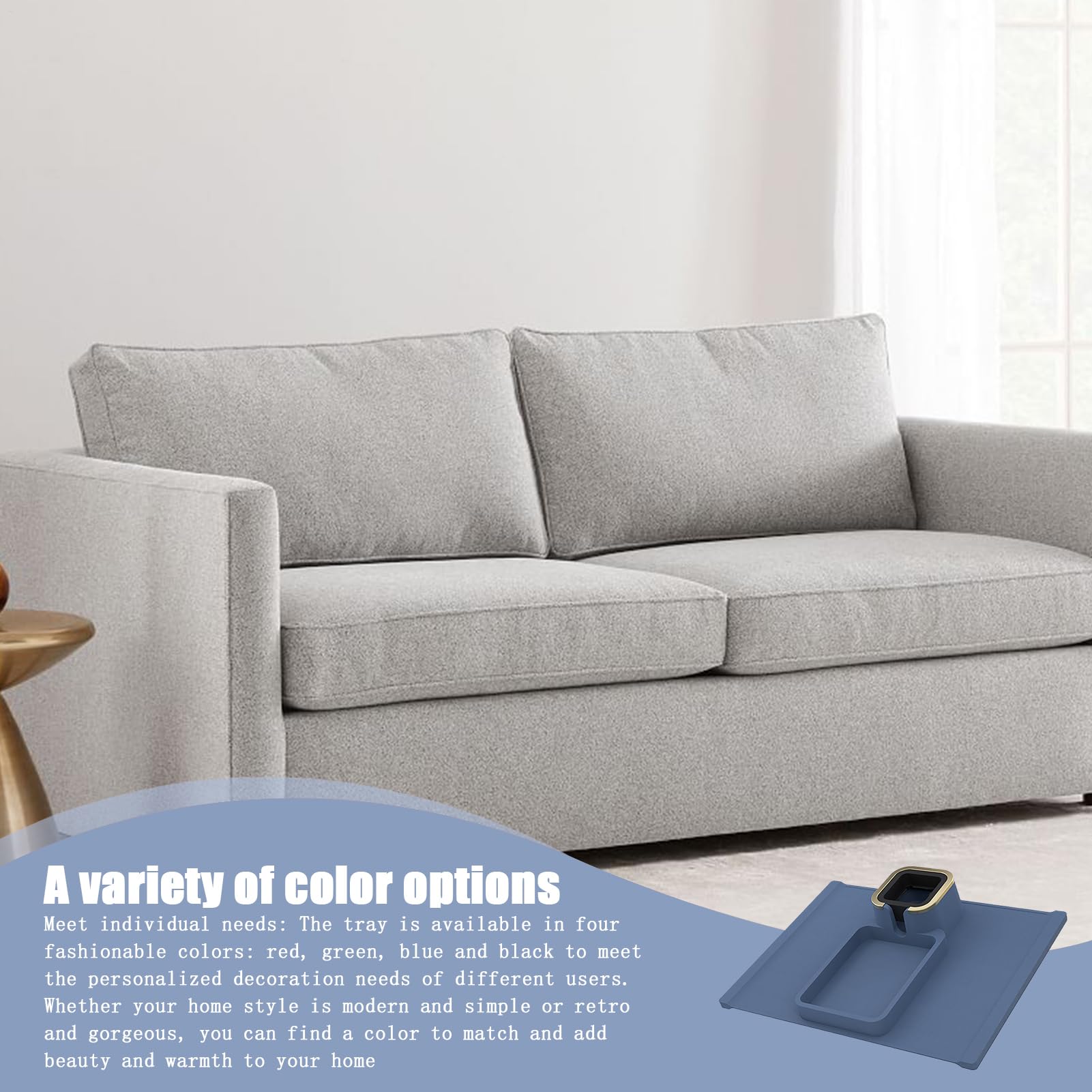 Couch-Tablett Armlehnen-Organizer, Fernbedienung, Handy