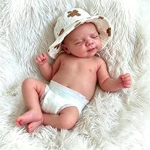 Anano Full Silicone Baby Doll Girl, 12 in Realistic Reborn Baby Dolls Platinum Liquid Silicone Babys Doll Full Body Squishy [NOT Vinyl], Real Life Babys Reborn Dolls Washable