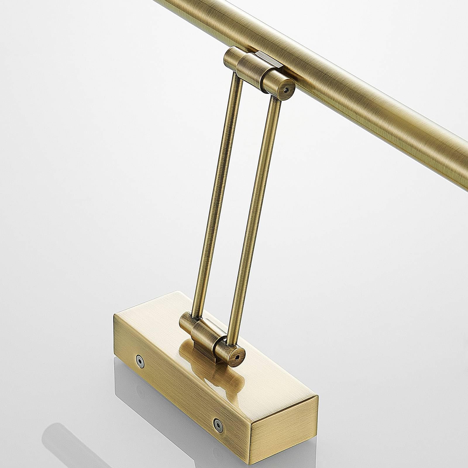 Lucande LED Wandlampe Bilderleuchte altmessing, Wandleuchte Spiegelleuchte einstellbar, warmweiß 3.000K, Bilderlampe IP20 12W LED