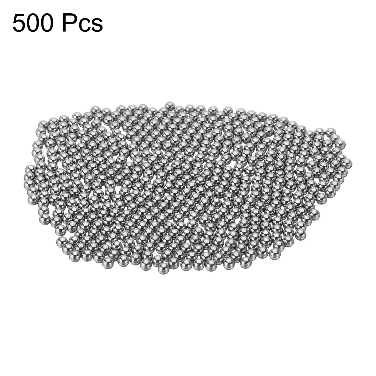 sourcing map Lot de 500 billes de roulement G50 de précision en acier chromé - 4,5 mm