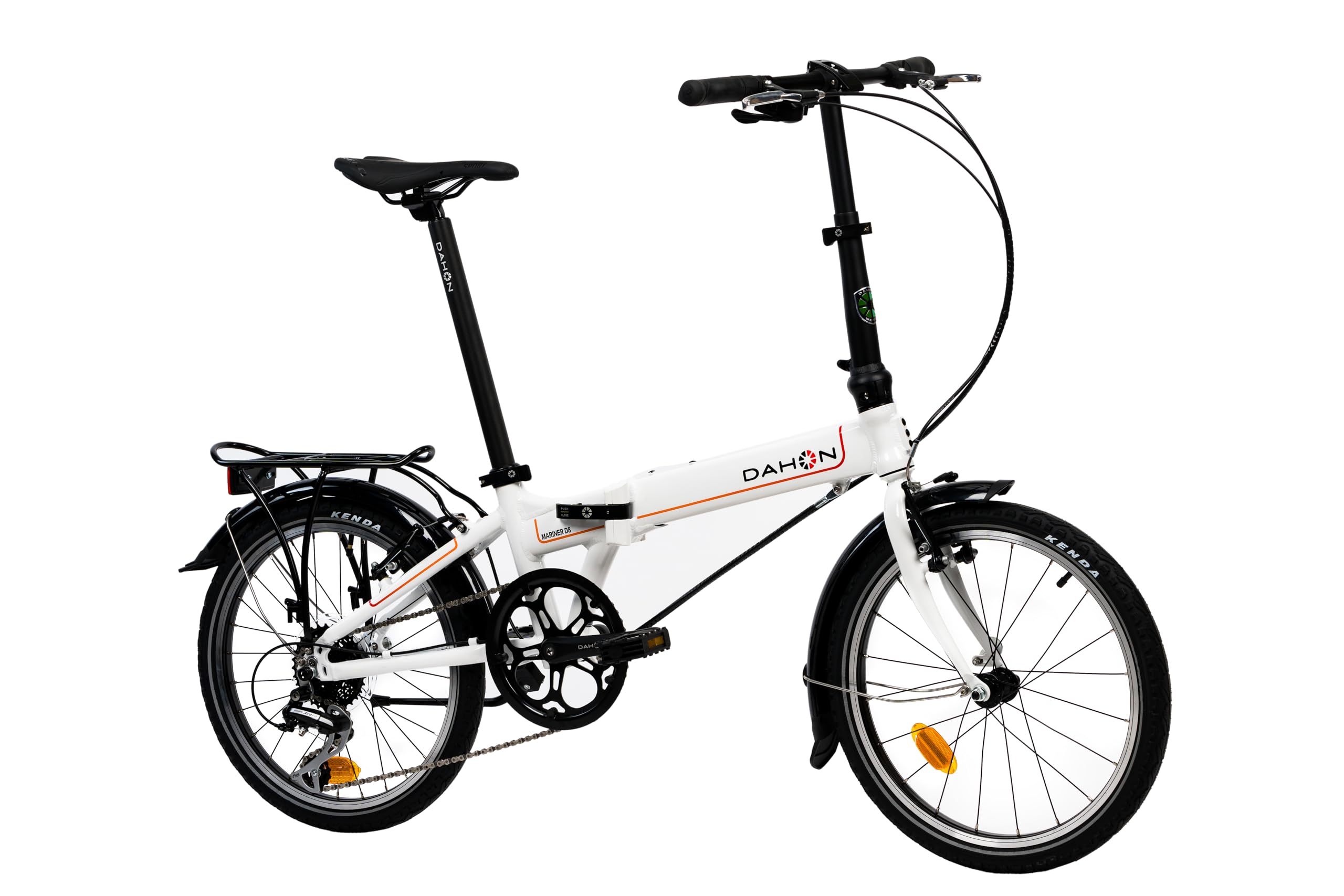Dahon Mariner D8 Vélo Pliant 20" Cadre en Aluminium Léger 8 Vitesses Freins V pour Adultes de 145 cm à 195 cm