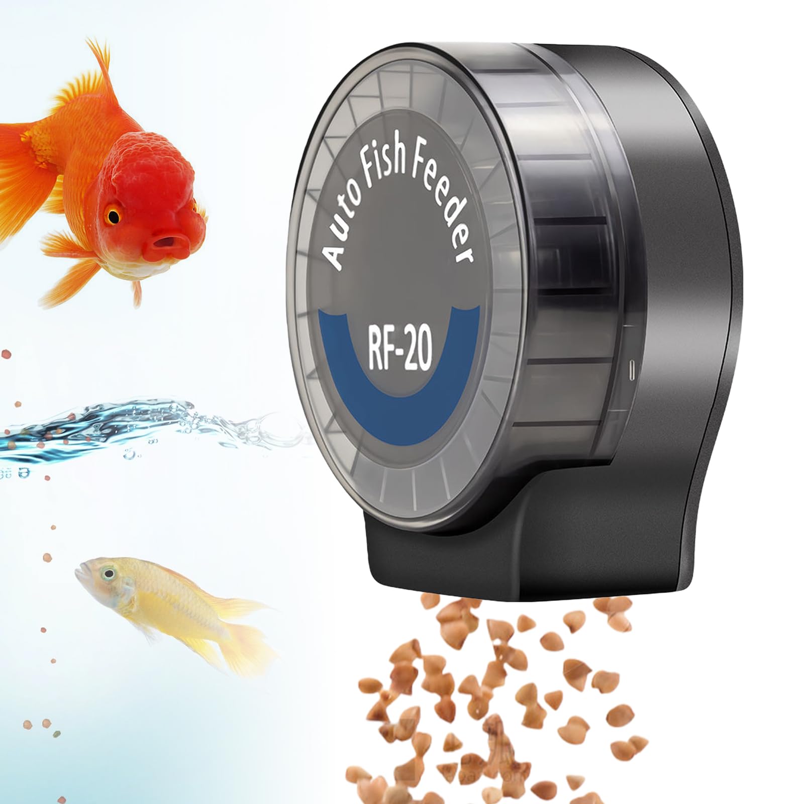 Mangiatoia automatica per acquario 108 ml con timer regolabile funzionamento a batteria