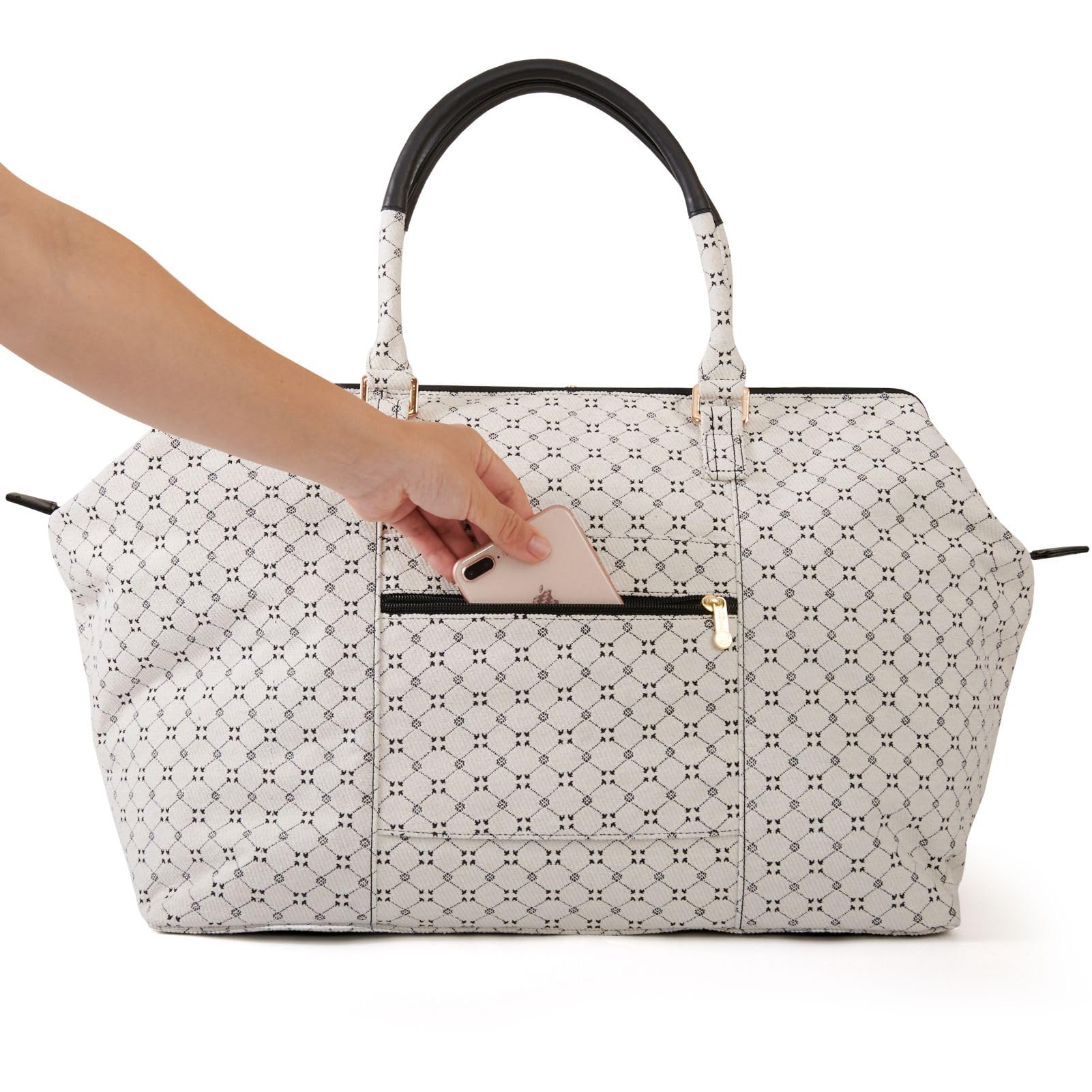 Sunveno Borsa per pannolini da viaggio, borsa per pannolini regolabile, borsa per passeggino, organizer per bambini, grande capacità, borsa per pannolini per maternità