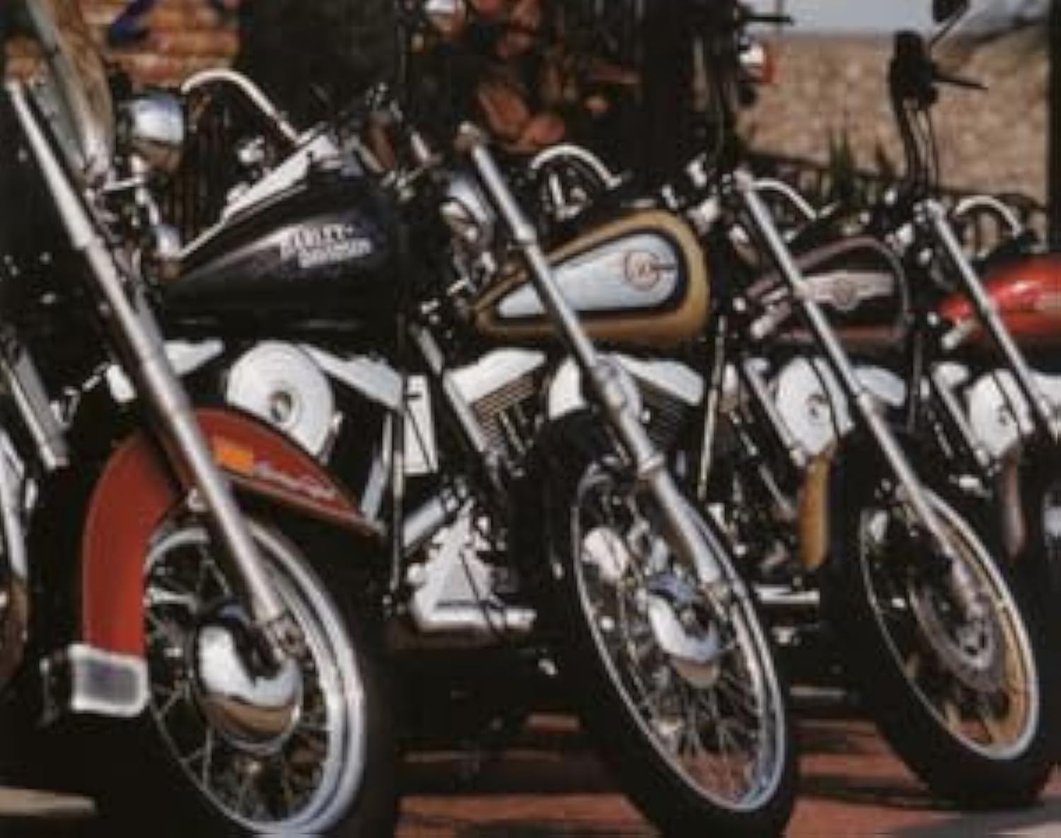 Impact Posters Gallery Harley Davidson Wall Decor Picture Motorcycles in Row Art Print (16x20)