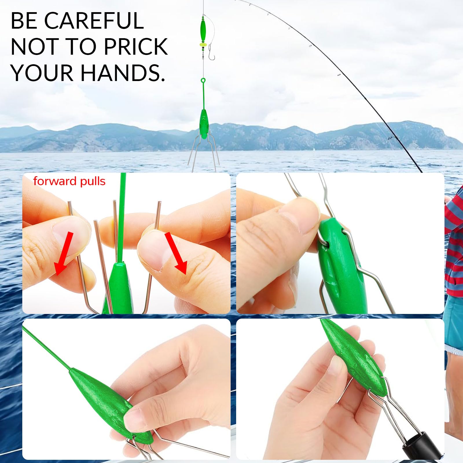 Sputnik - Pesas de pesca de agua salada para surf y pesca de cola larga, plomos de plomo para fundición en el océano y la playa, 5 unidades
