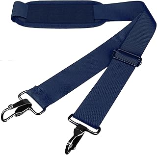 Askuko Shoulder Strap, Universal Adjustable 56 Inch Shoulder Belt Replacement Laptop Bag Shoulder Strap with Metal Hooks for Briefcase, Laptop Messenger Crossbody Bag, Luggage Duffel Camera, Blue