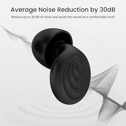 Miniatura 3 de Tapones para los oídos para reducir el ruido del sueño, tapones reutilizables de alta fidelidad, conciertos, enfoque, viajes, trabajo, alta