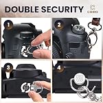 Camera Harness for 2 Cameras – Dual Shoulder Leather Camera Strap – Double Camera Harness for DSLR/SLR
