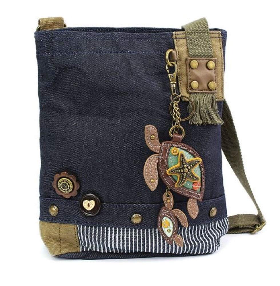CHALA Patch Cross-Body Women Handbag, Canvas Messenger Bag Olive, Metal Charming Cross - Oliv, Medium — view 62