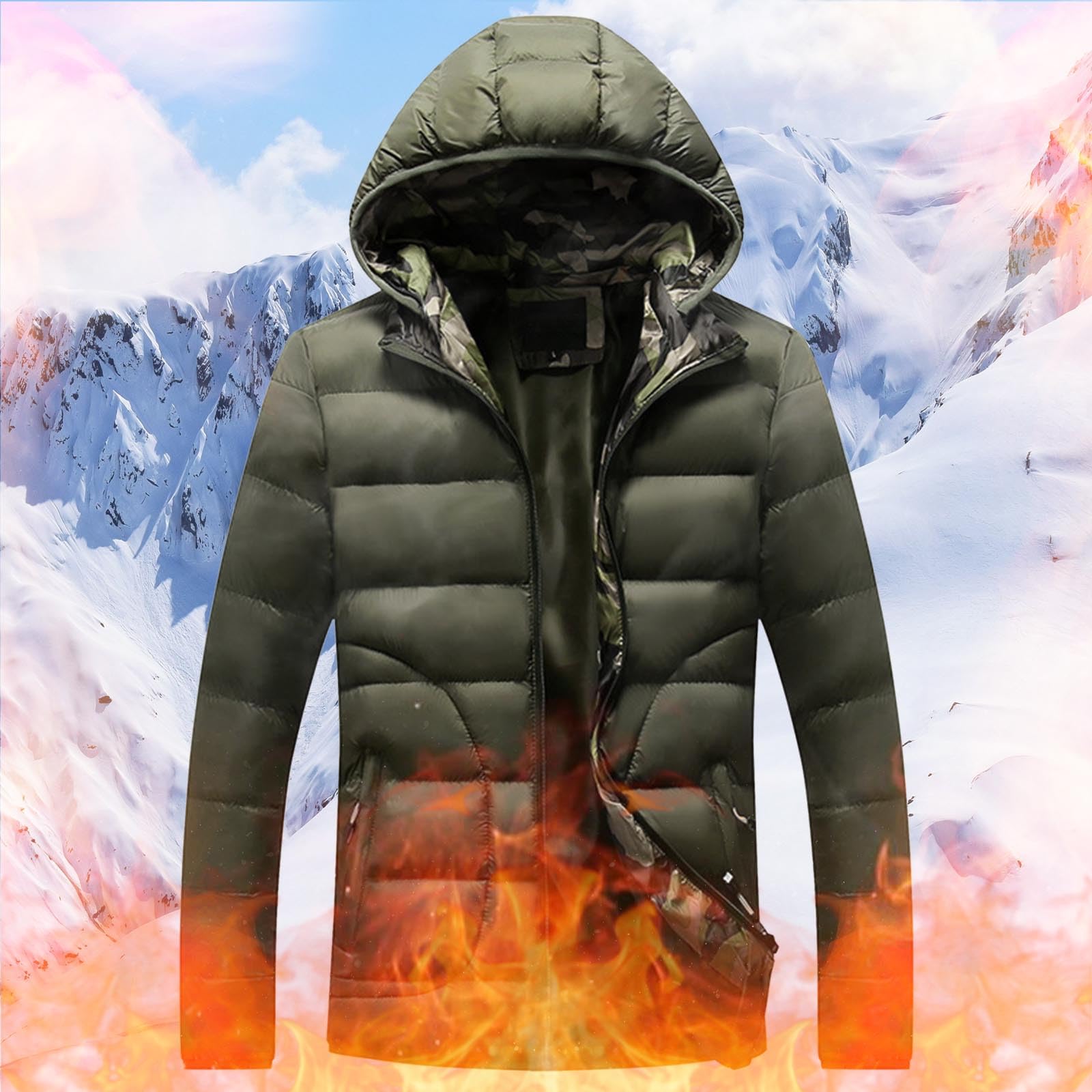 Abrigo Hombre Chaqueta Negra Hombre Parka Verde Abrigo Negro Parkas Militares Chaqueta Militar Tres Cuartos Jacket Parka Larga Abrigos De Paño Militar Plumas Casual Plumas Men Warm Fashionable Hooded