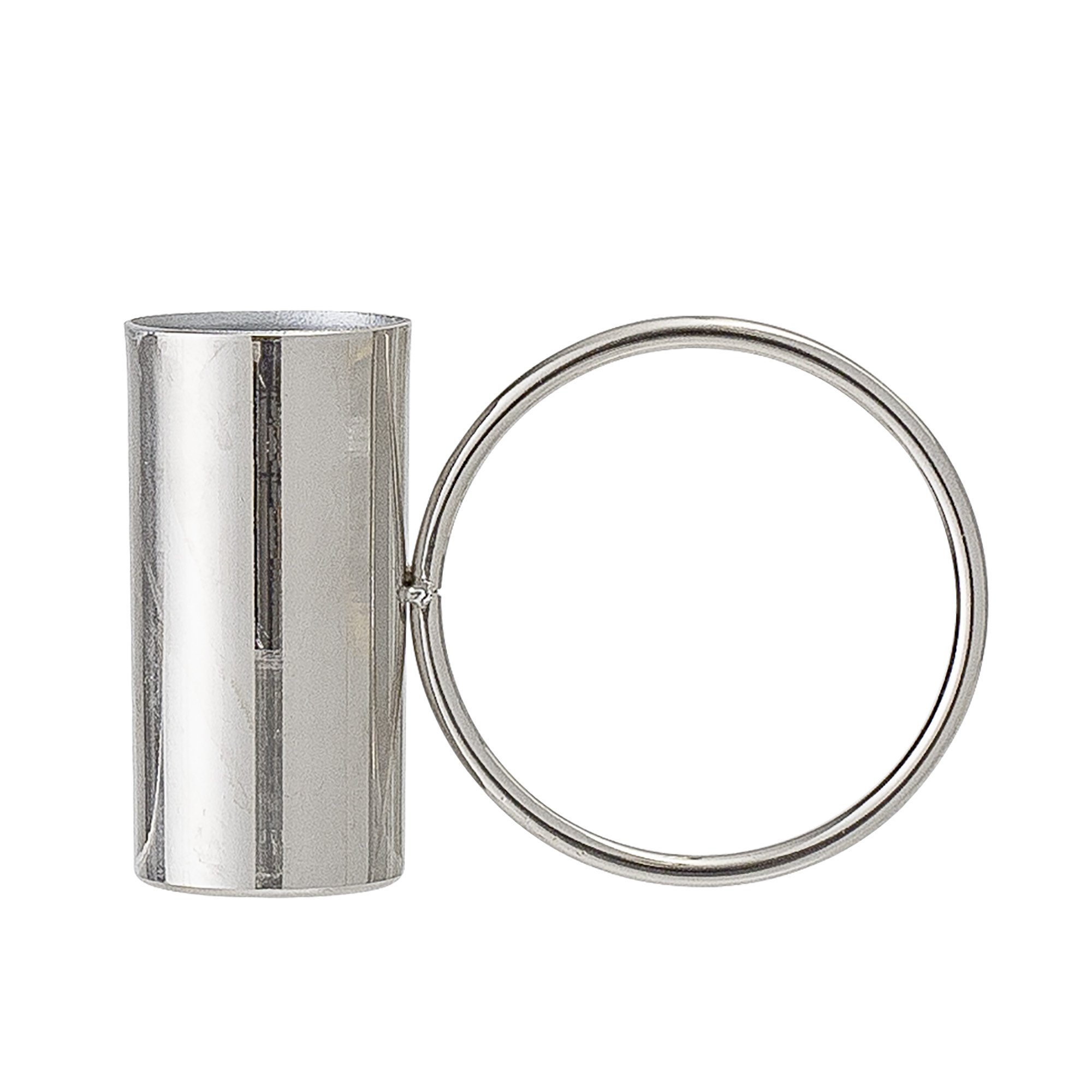 Bloomingville 27223116 Kerzenhalter - Kerzenständer - Metall - Silber - Ø 2,5 cm - Höhe 5 cm