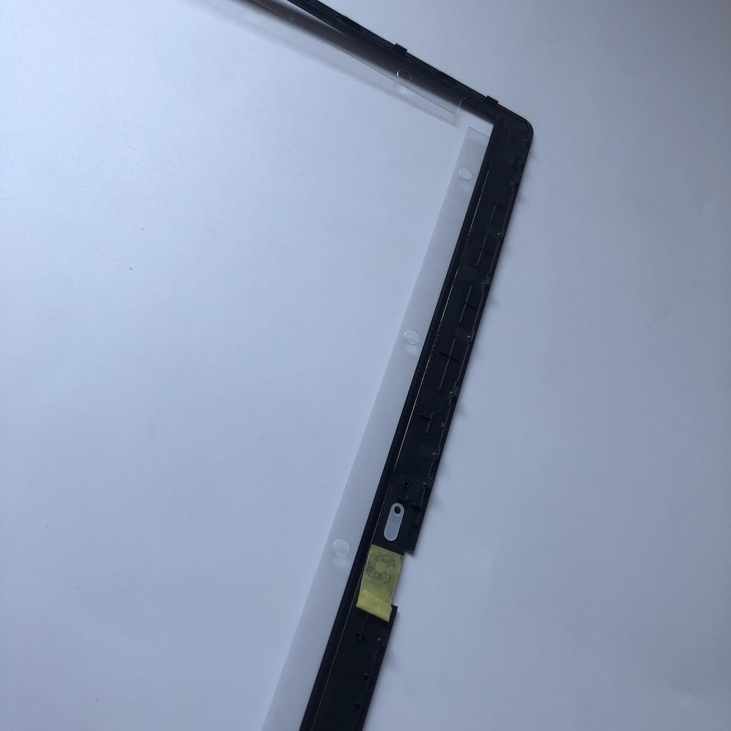 Replacement Laptop LCD Cover Back Rear Top Lid with Hinges and Front Bezel Frame for Dell Latitude 15 3520 E3520 17XCF Black, 15.6inch