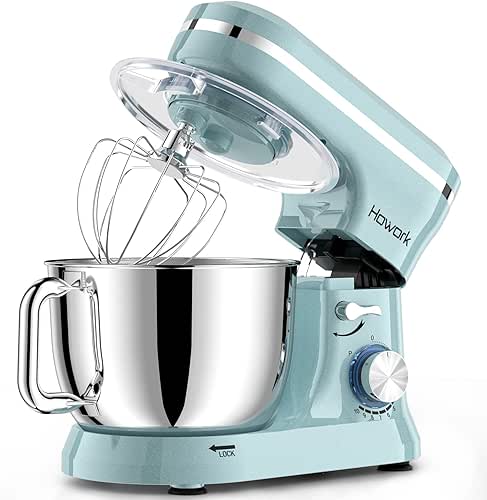 HOWORK Electric Stand Mixer,10+p Speeds Kitchen Mixer With 6.5QT Stainless