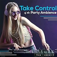 Vista 4 de Mezclador de audio inalámbrico Pyle DJ - Controlador DJ compatible con Bluetooth de 3 canales, mezclador de sonido, micrófono con función