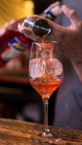 Miniatura 3 de Metal Magery Juego de 6 jiggers dobles de acero inoxidable de 1/2 y 1 oz para medición de licor de cóctel