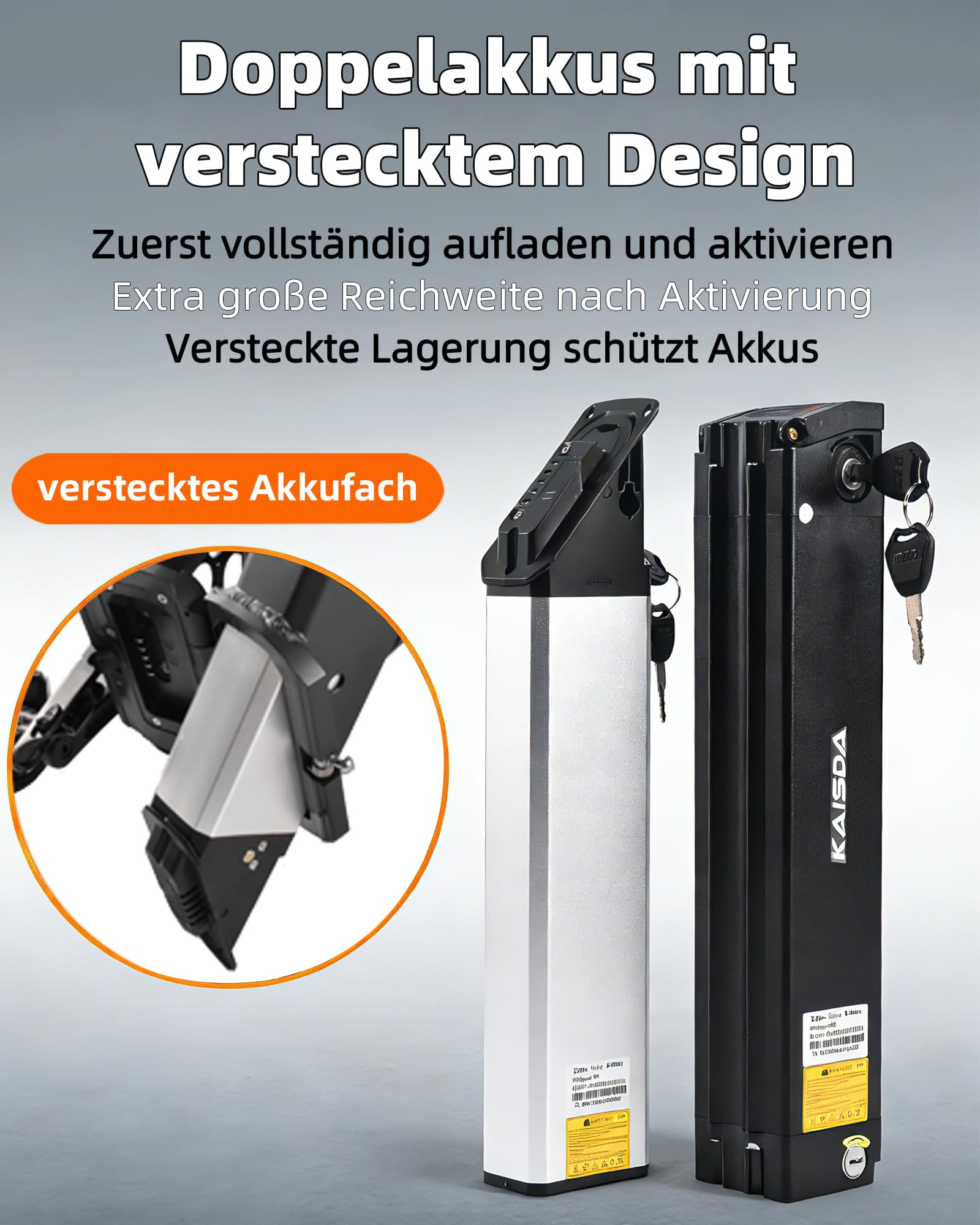 E-Bike Klapprad 20 Zoll Elektrofahrrad Pedelec Cityrad Faltrad für Erwachsene 150kg 36V 20,8Ah Doppelakku 250W Motor 7-Gang LCD Display