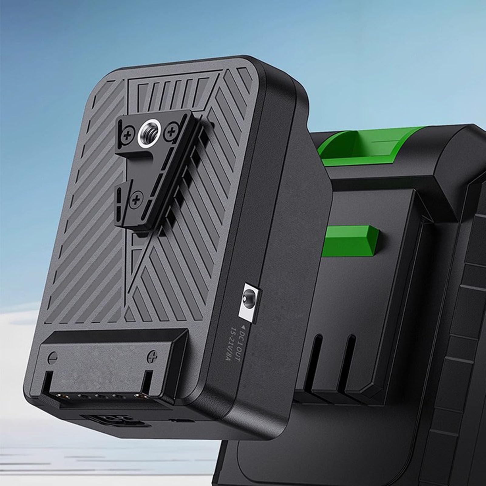 Yctze Adaptador de Batería para Herramientas Eléctricas, Convertidor de | Carcasa de Abs, Iluminación de Estudio, Suministro D-Tap, Salidas Duales de CC, Carga, Compatibilidad con Equipos de