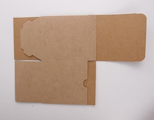 Miniatura 2 de Crafts - Caja de regalo de papel kraft vintage, 4 x 4 x 4 unidades, 10 unidades