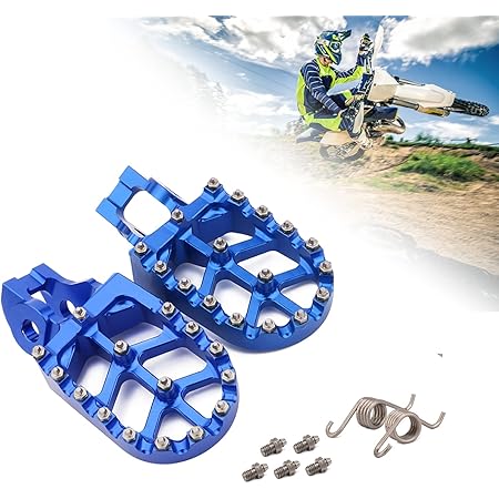 2 Stück Motorrad Fußrasten - Sportliche Aluminium Pedale Für Sportster & Motocross | Schwarz