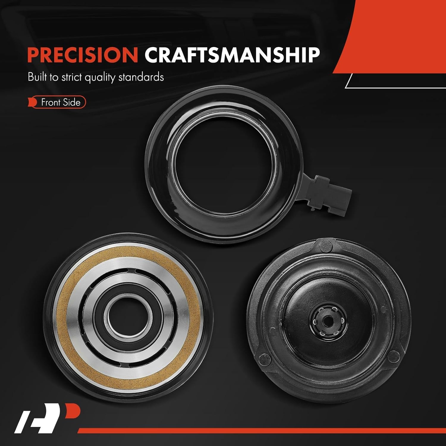 A-Premium Air Conditioner AC Compressor Clutch Kit Compatible with Ford Fiesta 2011-2013