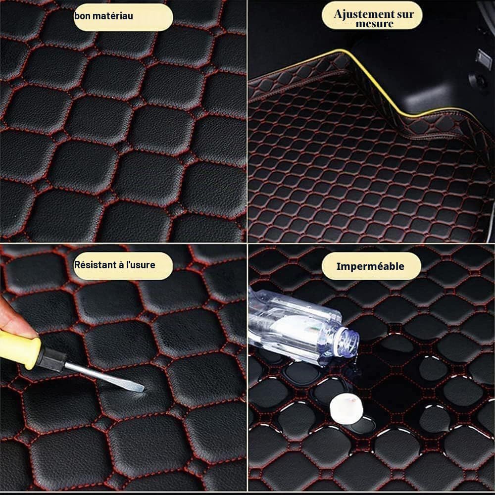 Tapis de Coffre pour Volkswagen T-Cross 2019-2024, Imperméable Résistant à l'usure Coffre Kit Matériau léger sans Odeur
