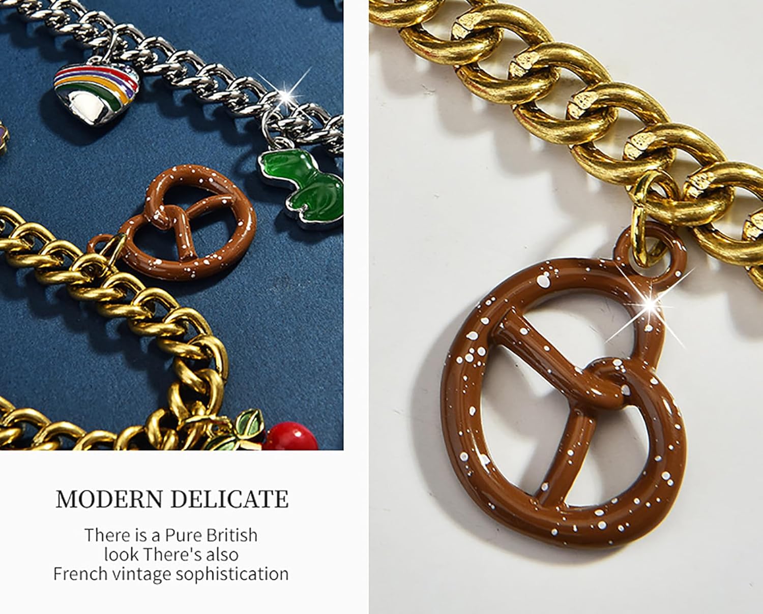 Purse Charm Chain Cherry Key Chain Bag Charms Handbags Keychains Purse Accessories - Image 5