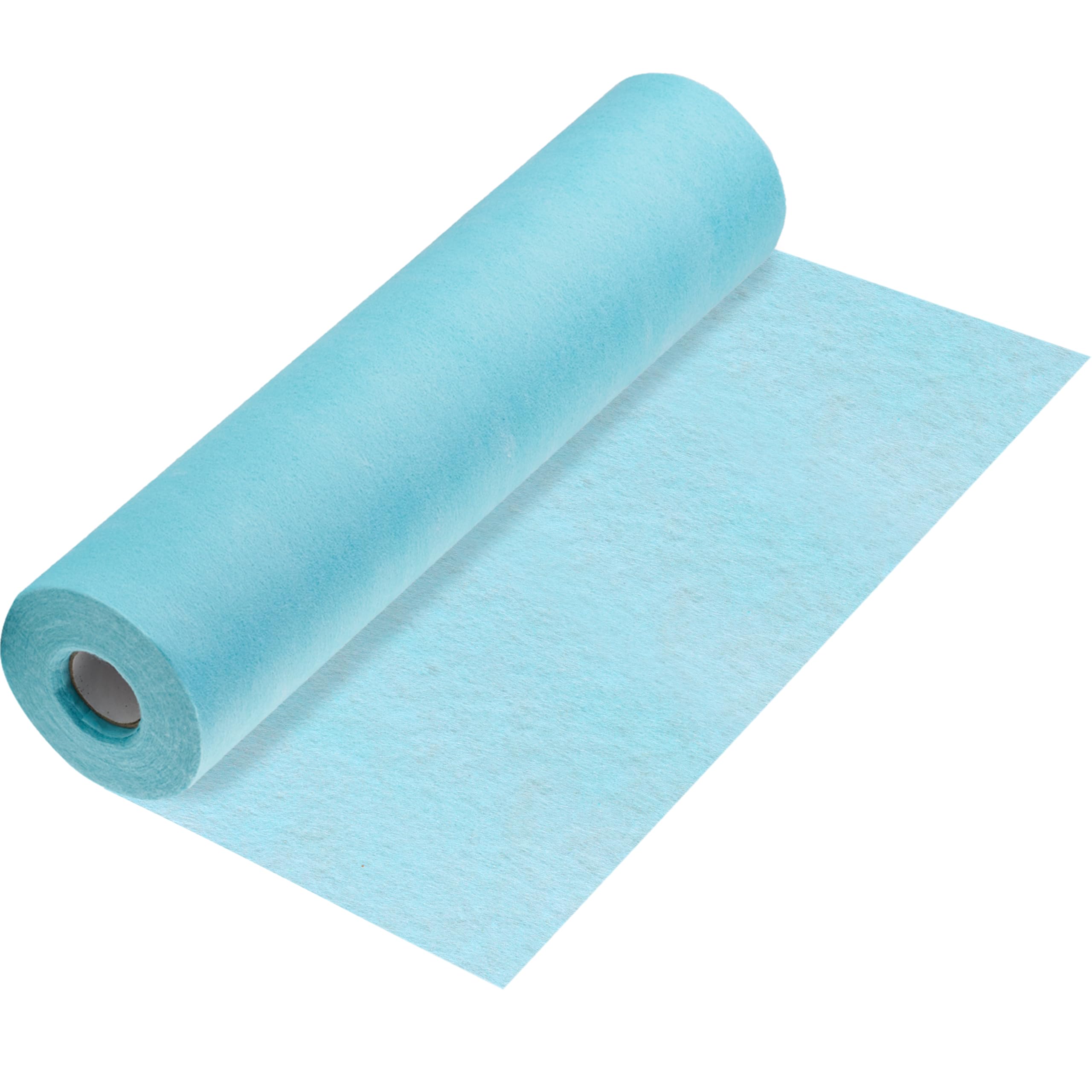 100%Mosel Camino de Mesa de Fieltro en Azul Celeste (30 cm x 25 m) decoración de Mesa sofisticada para cumpleaños, Bodas y para Ocasiones Especiales