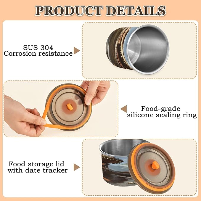 Almacenador de Alimentos ALAZA 30 oz, Acero Inoxidable, Diseño Dinosaurio miniatura 6