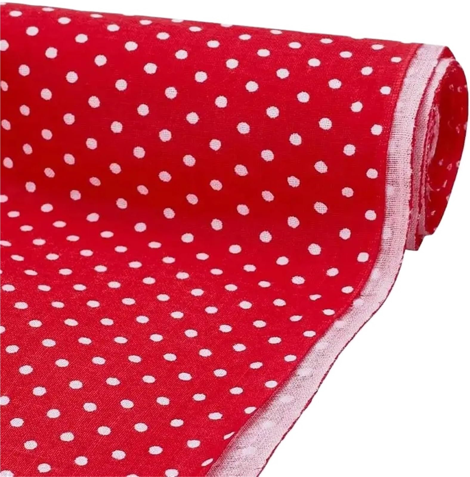 Tela de lunares Paquetes de acolchado cuartos gordos Mini lunares rojos, tela retales algodón 40x62 pulgadas, costura for manualidades hechas a mano