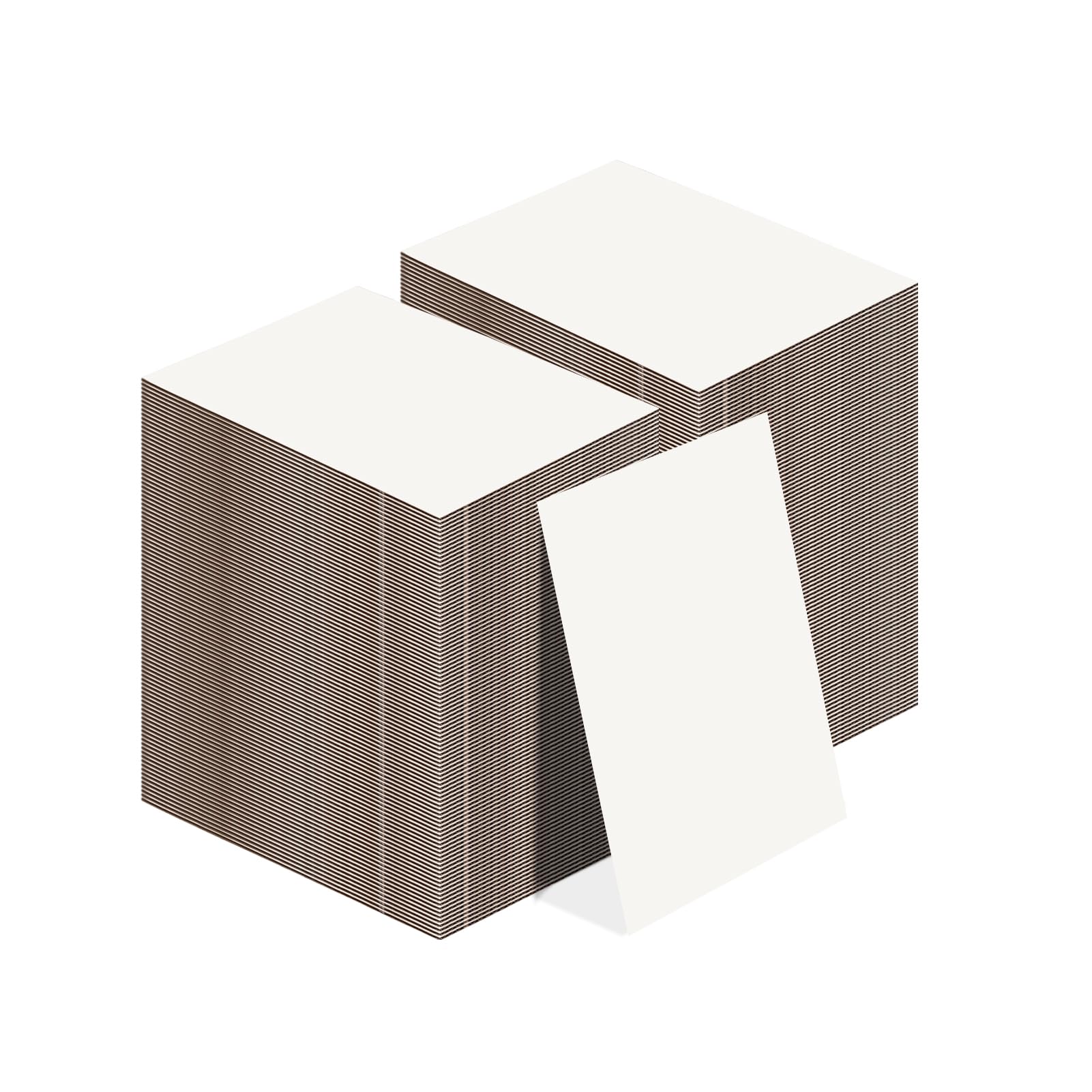 Calenzana 3.5x4.5 White Corrugated Cardboard Sheets, Flat Card Boards Inserts for Crafts, Packing, Shipping, Moving, Mailing, 200 Pack