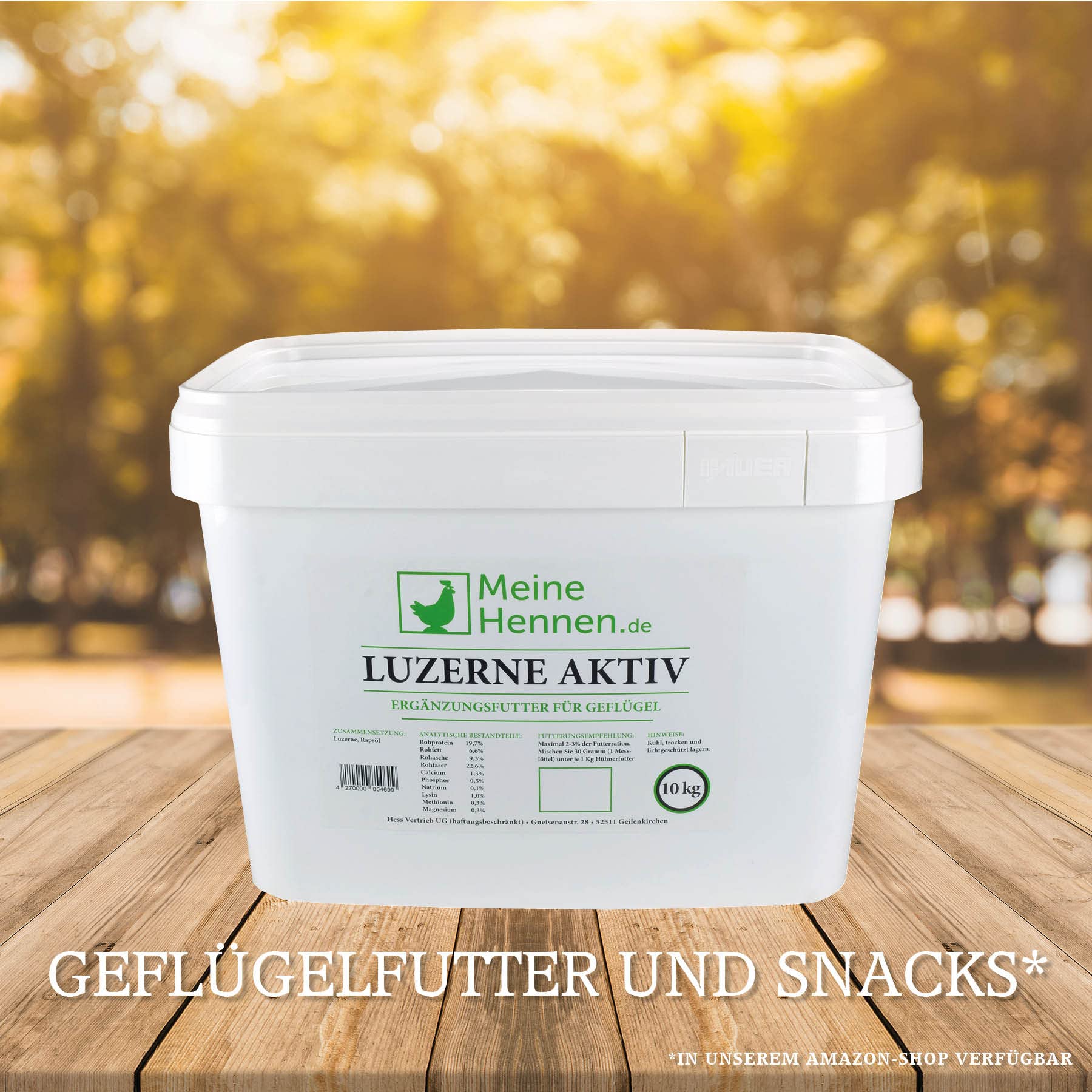 MeineHennen KÖRNER VITAL 30 kg, Premium Hühnerfutter und Wachtelfutter, Körnerfutter, Geflügelfutter, Hennenfutter. Alleinfutter für Hühner, OHNE Gentechnik