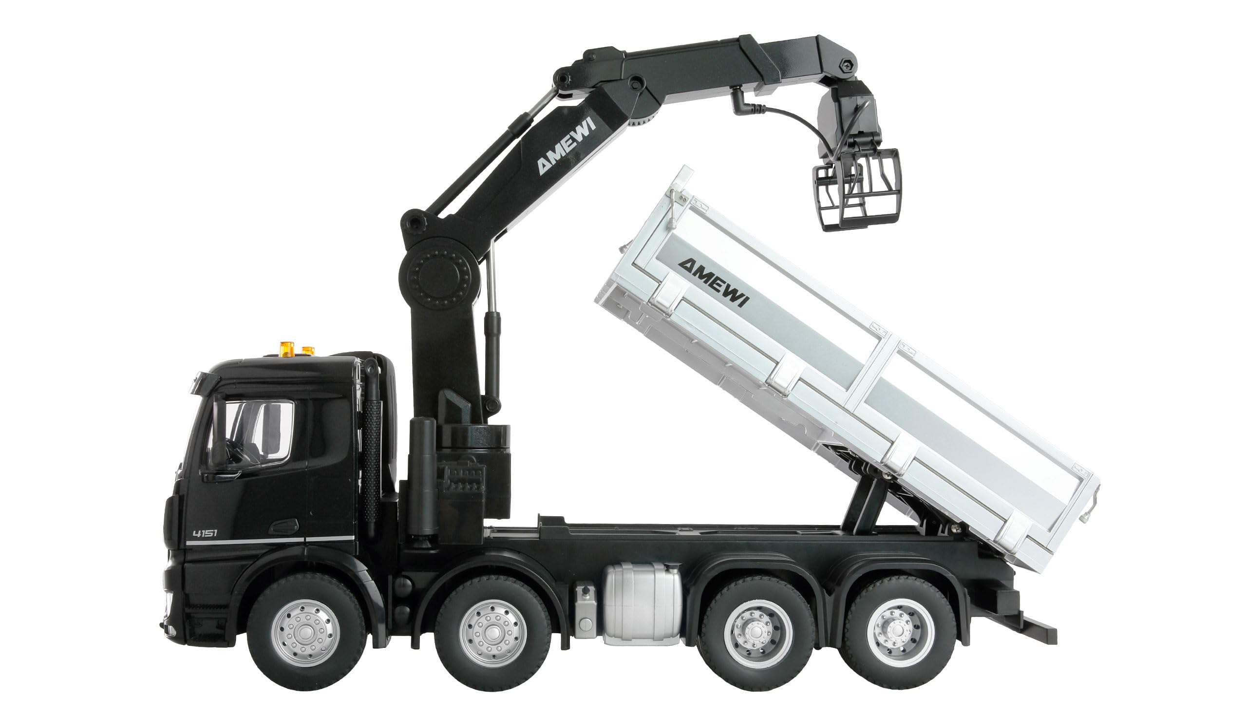 Amewi Mercedes-Benz Arocs wózek dźwigowy z wywrotką 8x4/4 4WD 1:18 RTR zdalnie sterowany RC