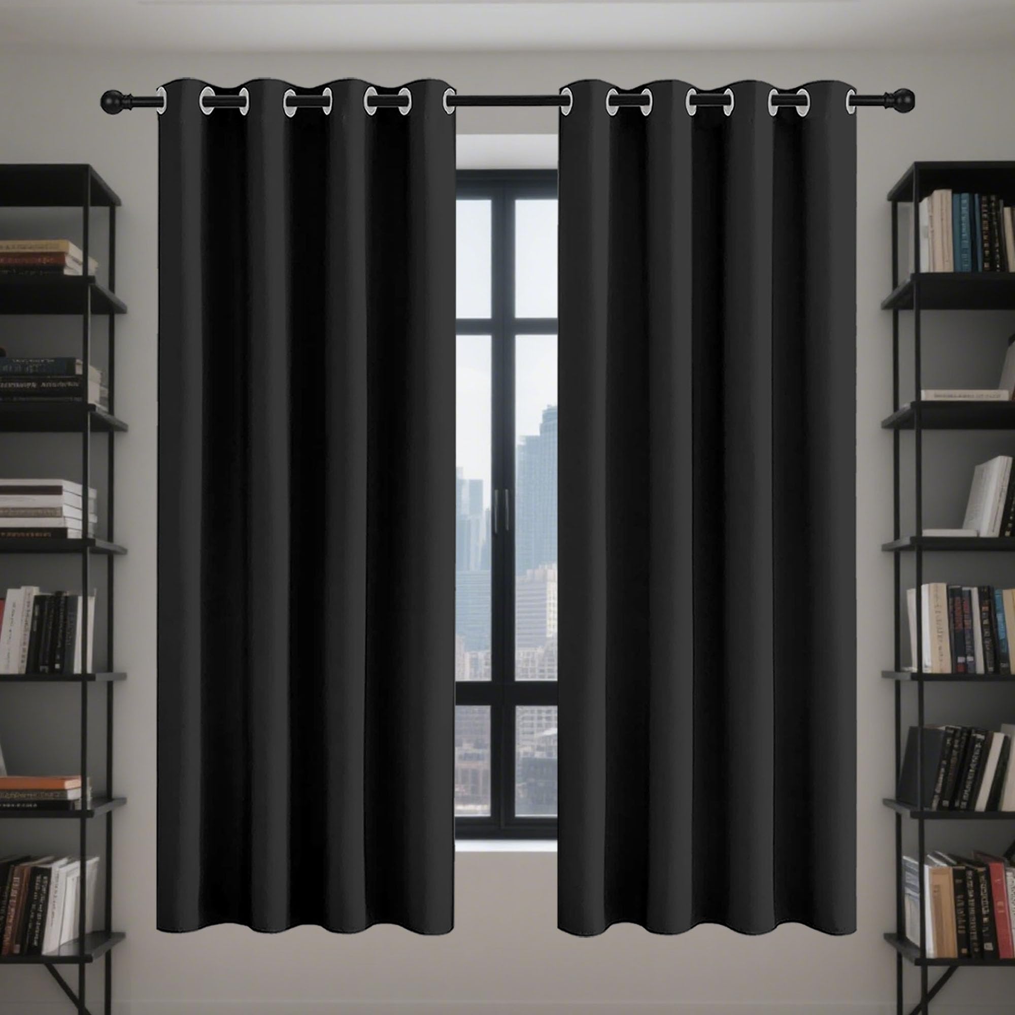 Rideau occultant thermique 221x227 contre la chaleur et pour dormir dans le noir complet