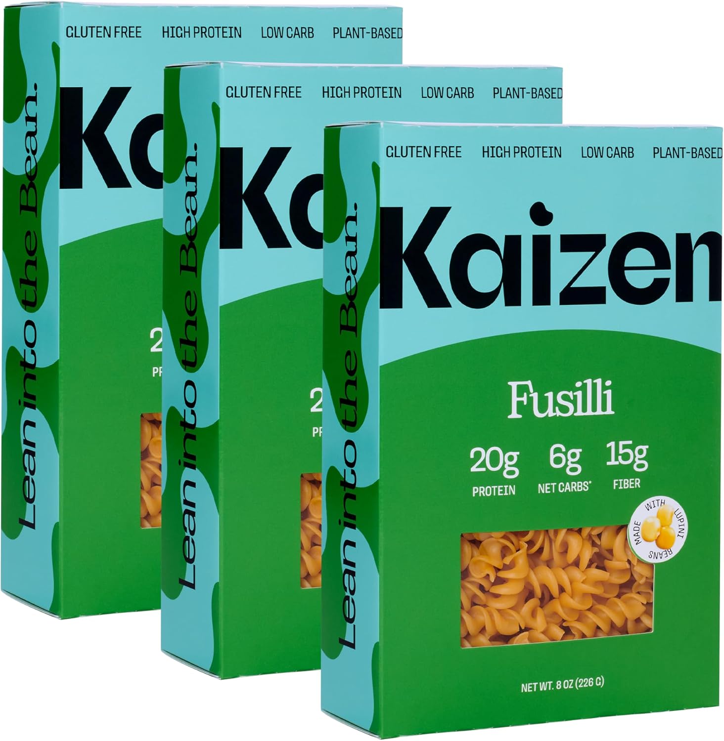 Kaizen Low Carb Pasta Fusilli - Gluten-Free, High Protein, Keto ...