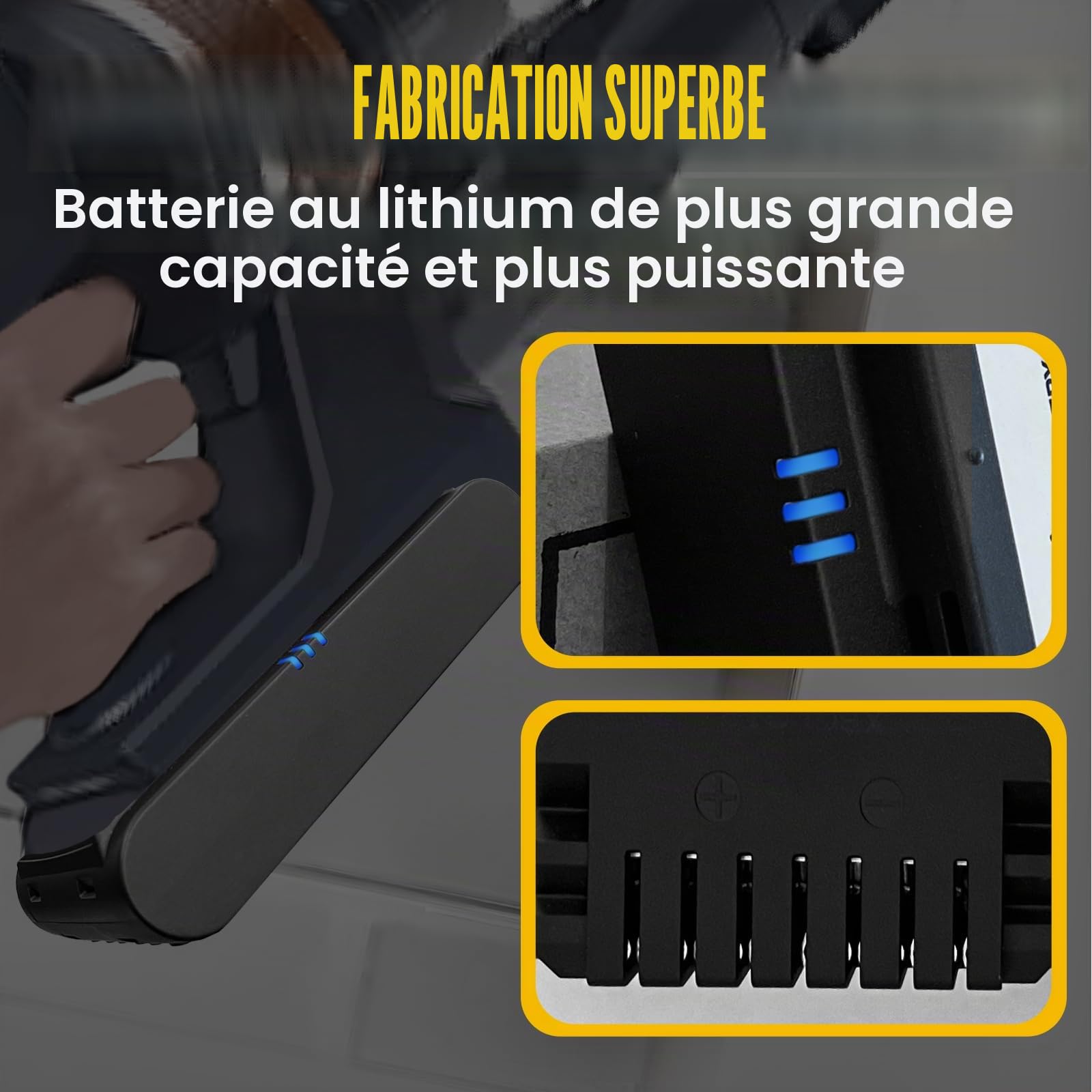4.0Ah Batterie pour Samsung VCA-SBTA60 VCA-SBT90 VCA-SBT90EB, Compatible avec les aspirateurs sans fil Samsung JET60 JET65 JET70 JET75 JET90. Ne convient pas aux aspirateurs des séries Jet 85 JET95 et