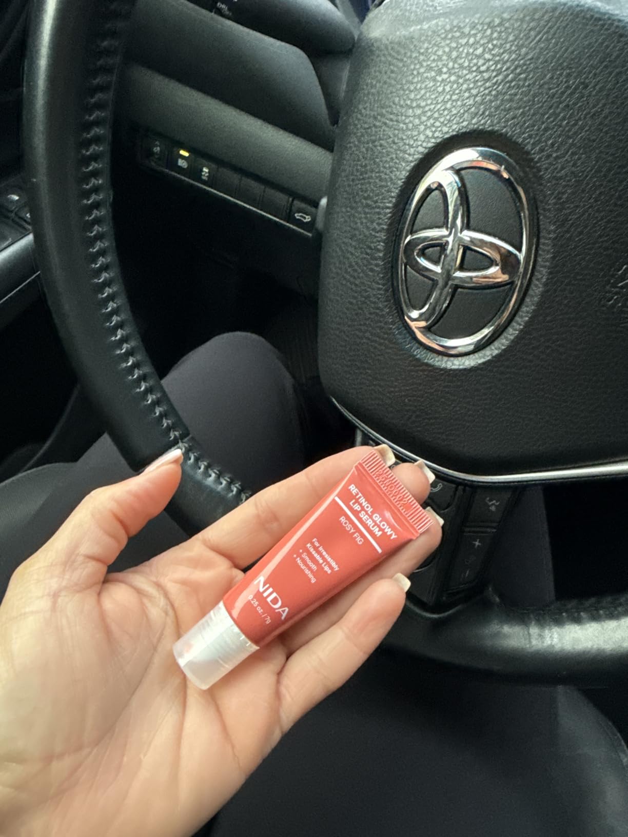 NIDA Retinol Glowy Lip Serum | Hydrating Lip Serum for Glossy, Nourished Plumping Lips | For Irresistibly Kissable Lips | 0.25 oz., 7g