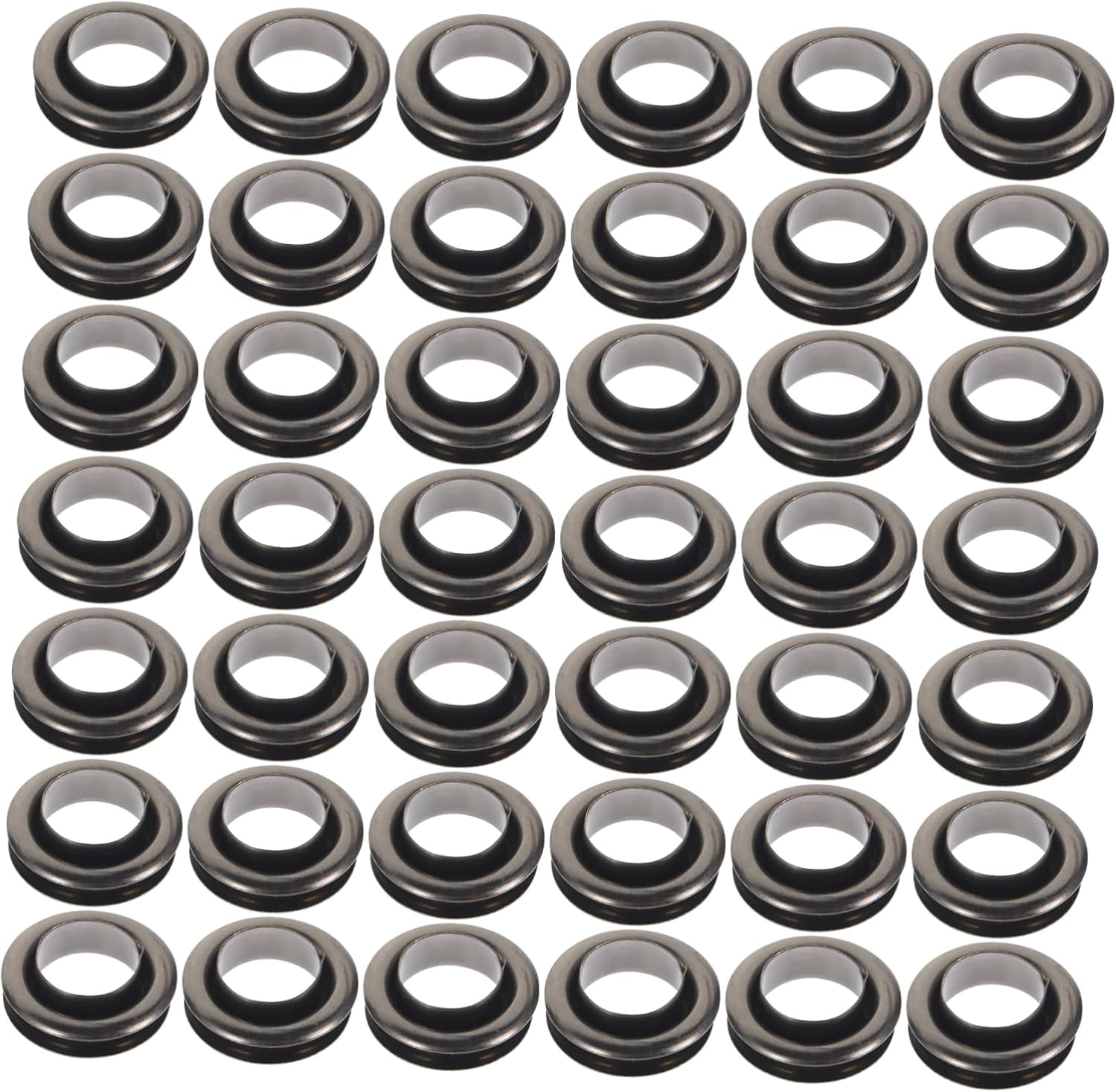 Angoily 50sets Double-Sided Grommet Eyelets for Clothing Bags and Repair Work Easy to Install Fabric Fasteners
