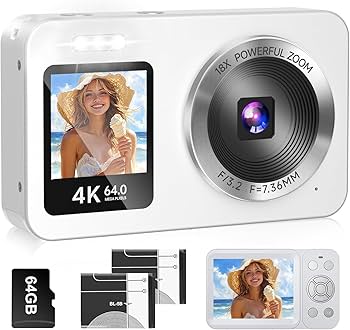 デジタルカメラ PERFORMANCE DOLL Amazon | デジタルカメラ 4K 6400万画素 30FPS デジカメ 64GB TFカード