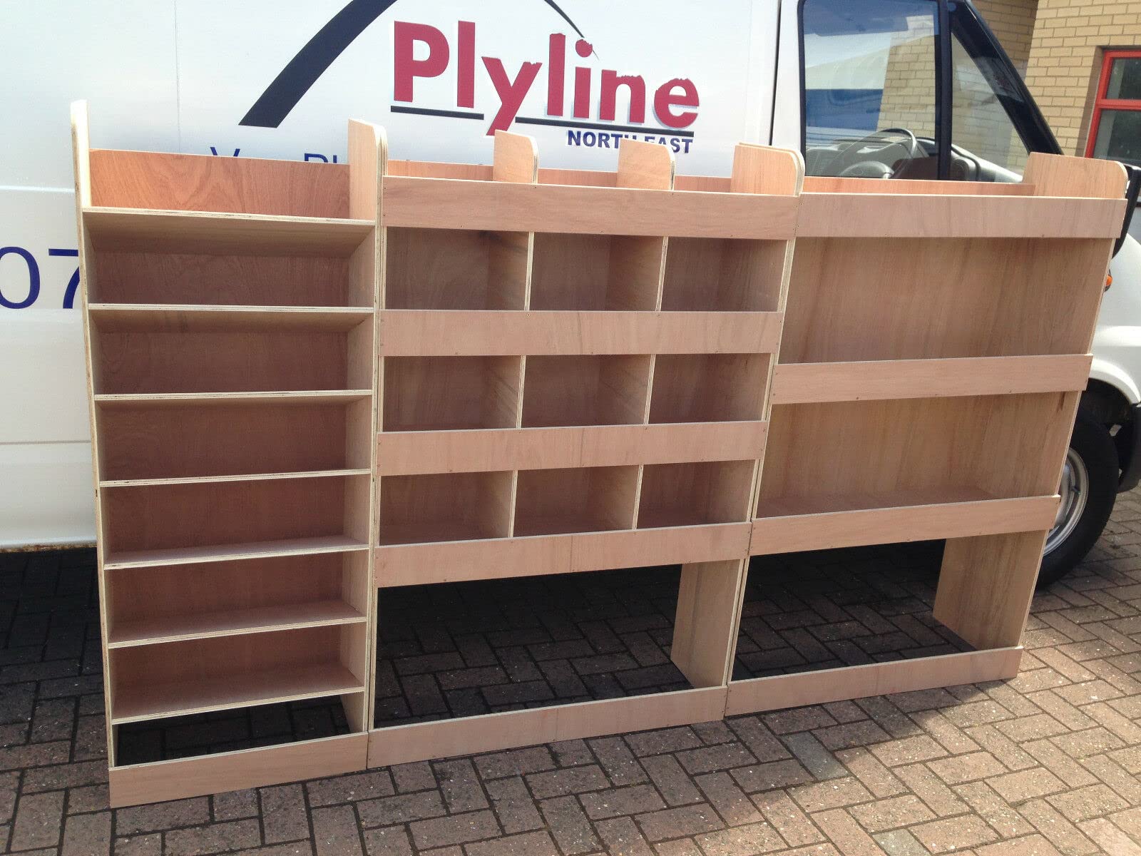 Fully Assembled Van Shelving Racking to fit Ford Transit MWB L2 Plywood System Case Storage Unit