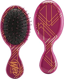 Wet Brush Squirt Detangler Hair Brushes - Free Spirit, Sangria - Mini Detangling Brush with Ultra-Soft IntelliFlex Bristles Glide Through Tangles with Ease - Pain Free Comb for All Hair Types