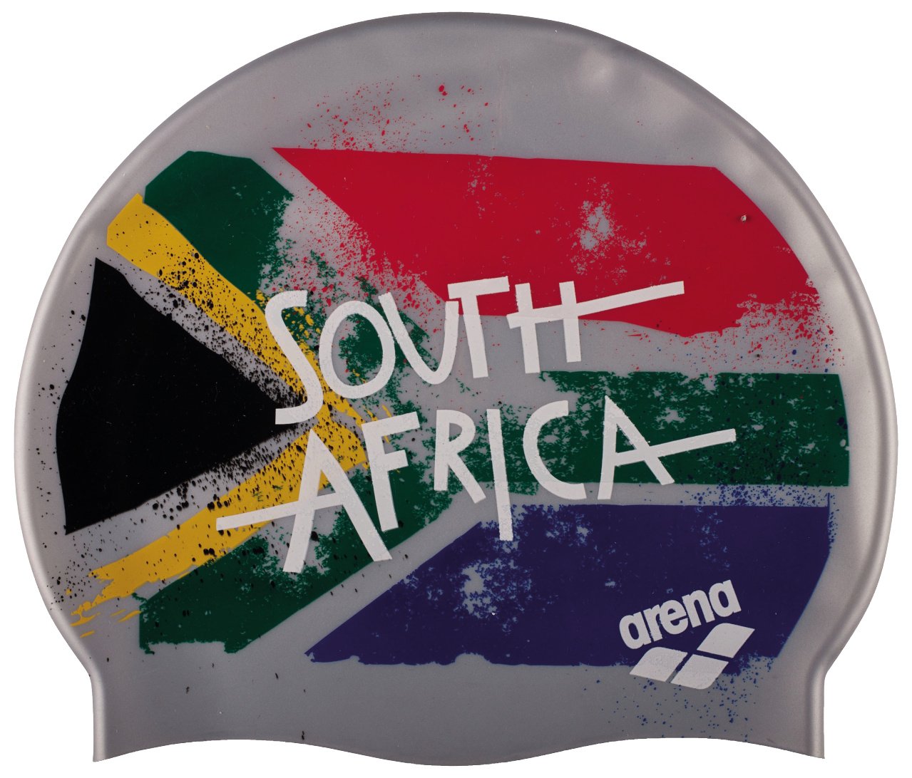 Arena Silicona Print 2 Gorro De Natación, Hombre, Multicolor (Flag/South), Uni