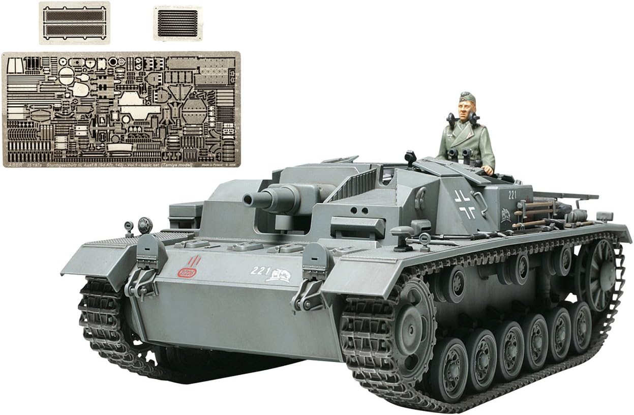 Tamiya 25143 1/35 German Sturmgeschutz III AusfB w/ABER PE Prt