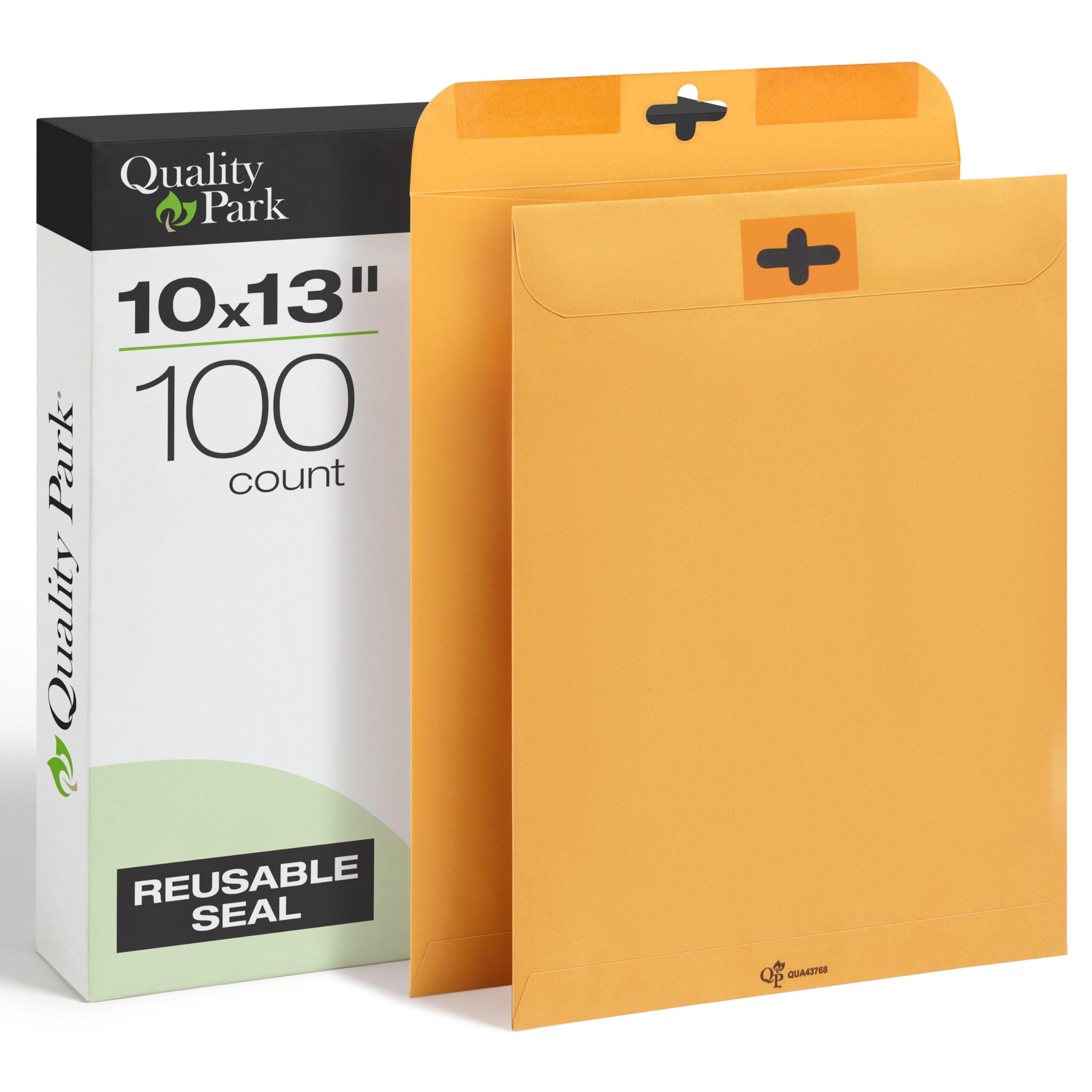 Quality Park Postage Saving clear-clasp buste, 25,4 x 33 cm, Kraft, 100 count (43768)
