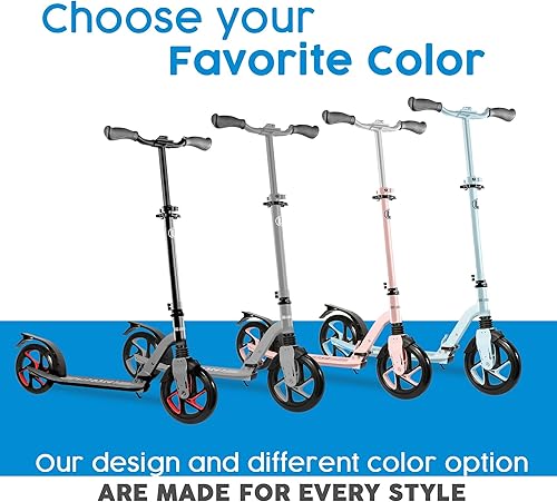 Miniatura 7 de LaScoota - Scooter profesional para mayores de 6 años, adolescentes y adultos, con ruedas ligeras, grandes y resistentes Un scooter plegable para