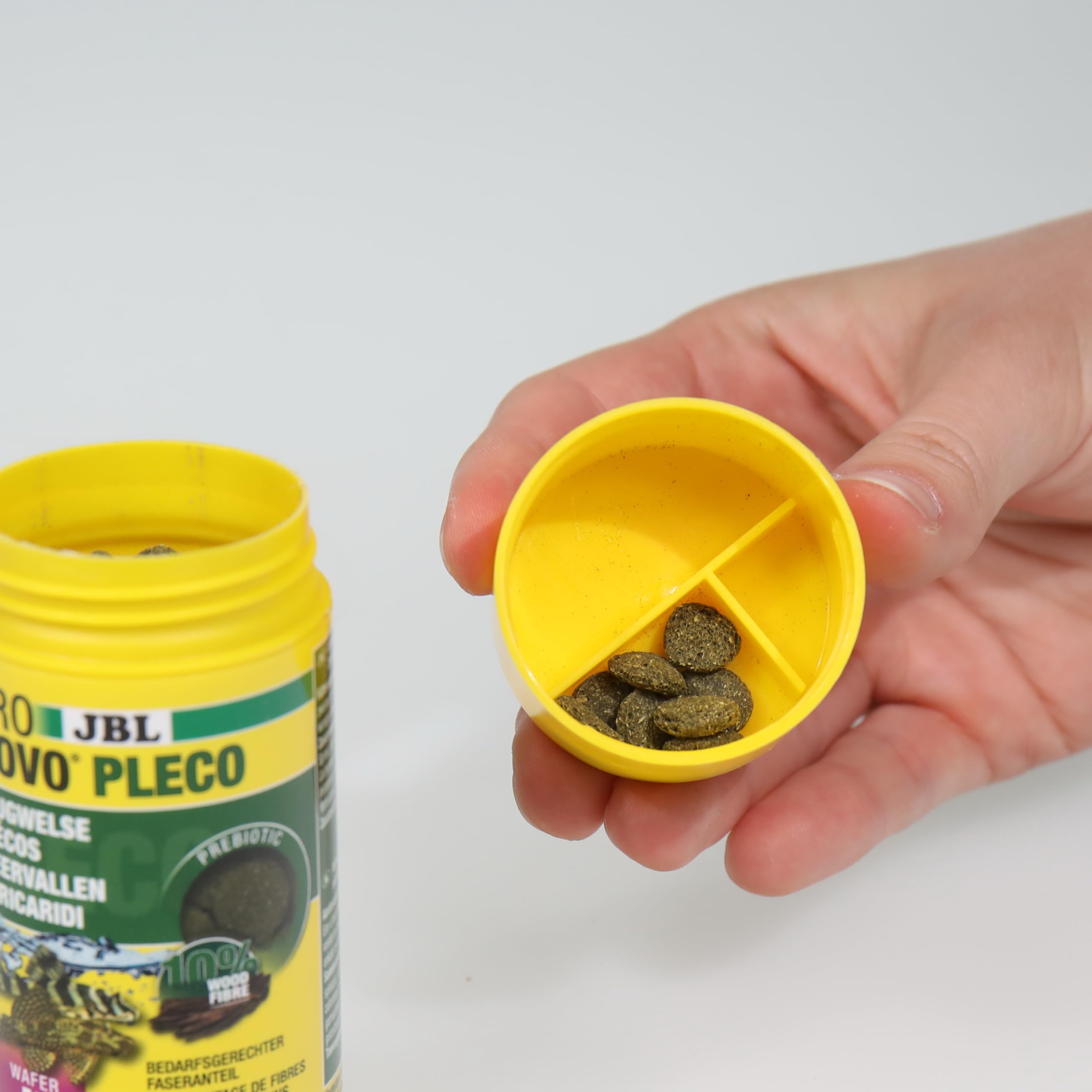 JBL PRONOVO PLECO WAFER, Futterwafer für Saugwelse von 1-20 cm, Fischfutter, Größe M, 100 ml