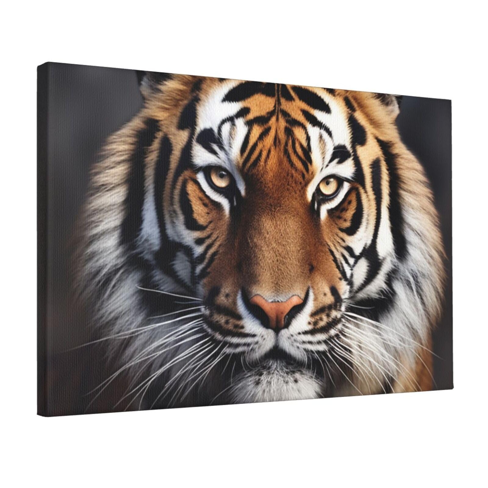 KLOPH Tiger Canvas Wall Art for Living Room 12"x18" Modern Artwork Painting for Bathroom Hanging Canvas Prints Aesthetic Wallart for Bedroom Kitchen Office Wall Decor