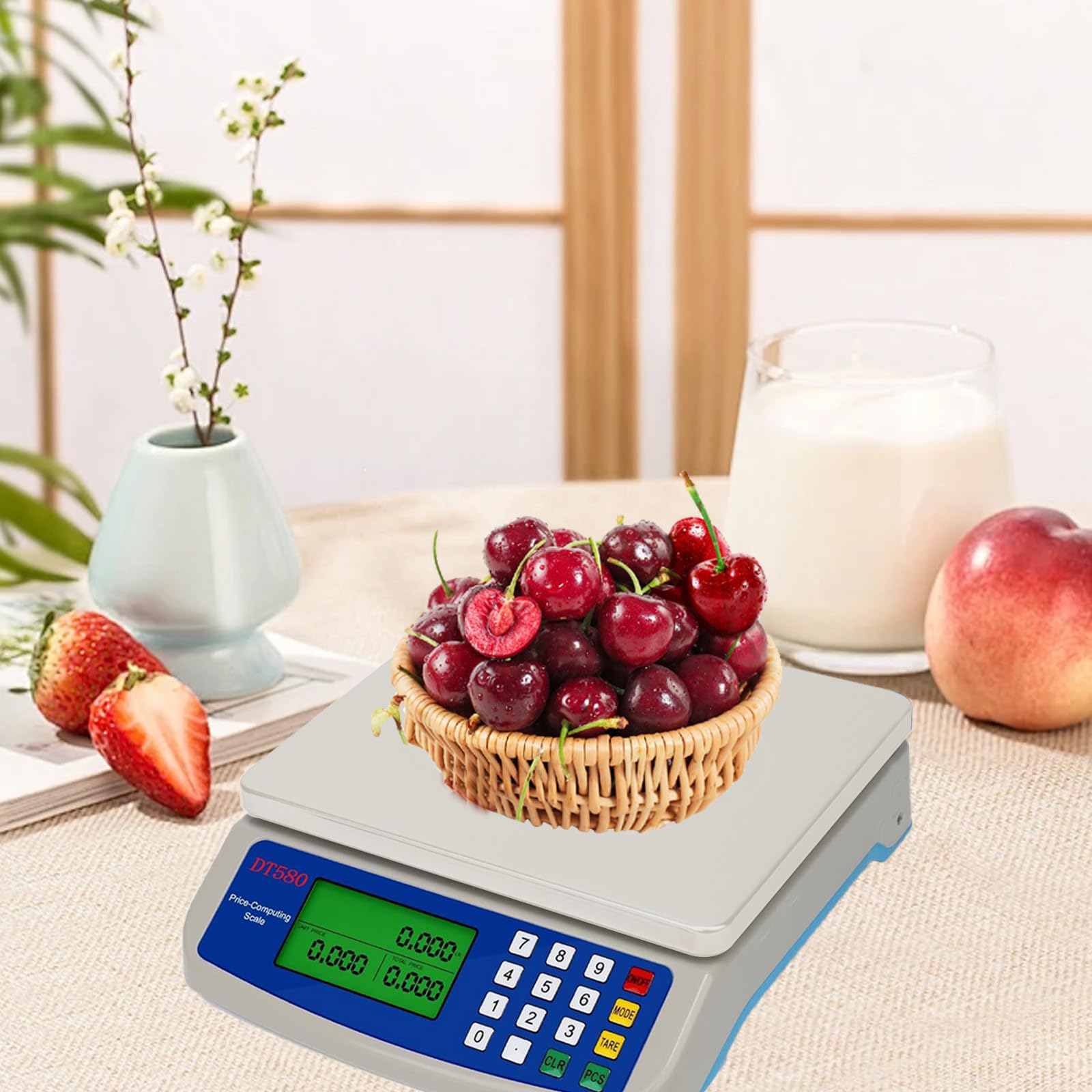 Bilancia Digitale 30kg / 1g, Bilancia Multifunzionale per la Cottura Della Frutta,Bilancia da Cucina, Precisione Elettronica con Display lcd e Funzione Tara Kitchen Scales