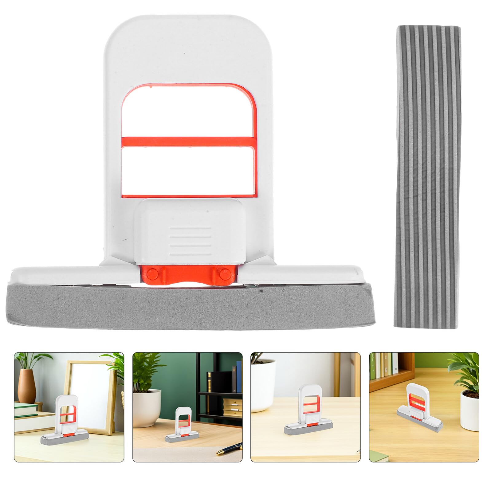 TOYANDONA Mini Trapeador Plegable Portátil Autoapretable con Esponja para Limpieza Húmeda y Seca, Tamaño Pequeño, 3 Unidades con 9 Recambios, Adecuado para Cocina, Baño y Escritorio
