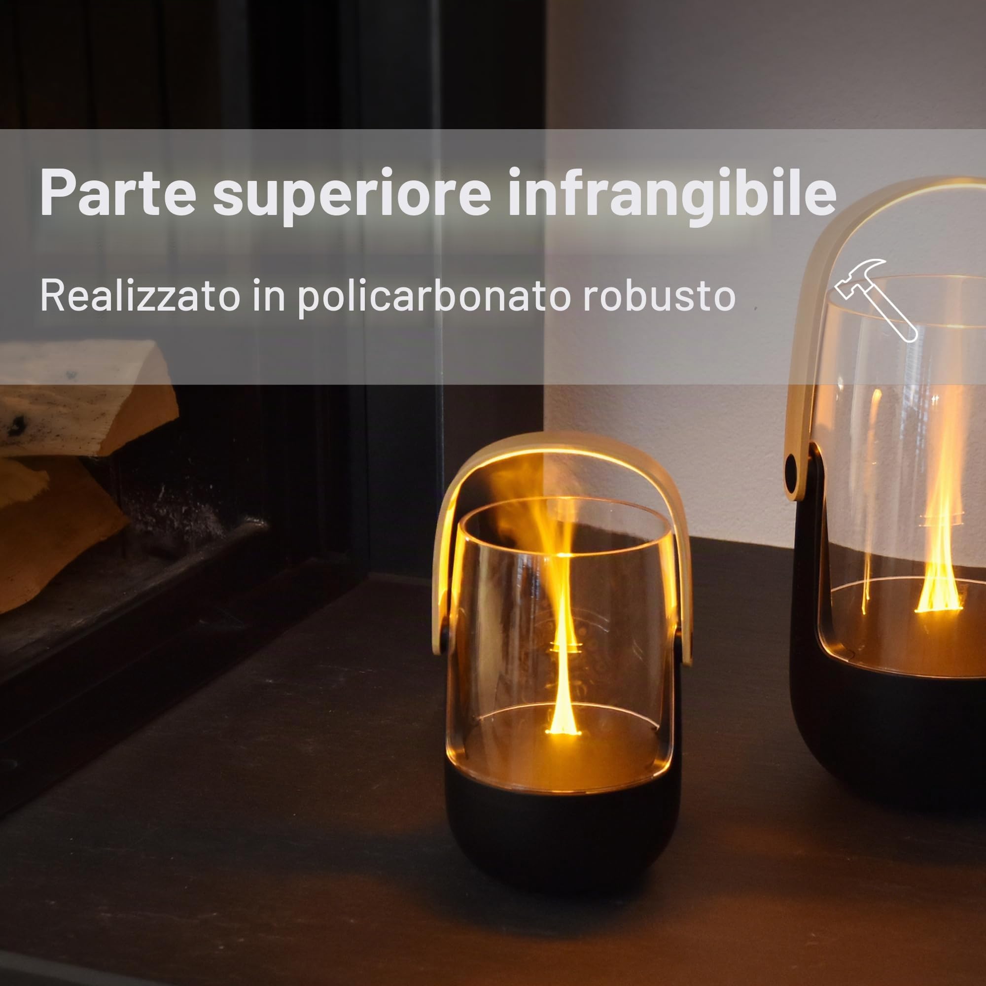 Stadler Form Diffusore di aromi e lanterna Sophie Little, con batteria fino a 7 h, adatto per interni ed esterni, illuminato e profumato con effetto fiamma, per oli essenziali, nero